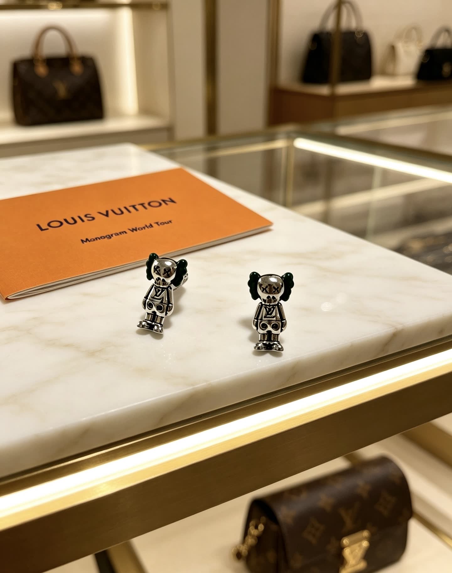 Louis Vuitton Monogram World Tour Earrings